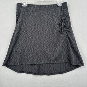 The North Face Cypress Skirt Womens XL Stretch Heather Black Cinch High Low Knee